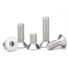ISO certification stainless steel 304 316 flat head screw